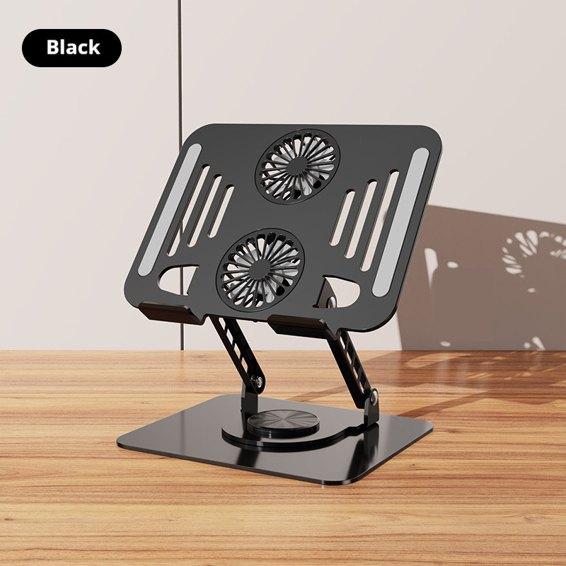 New laptop stand cooling fan desktop stand can rotate 360 ​​degrees tablet computer heightening stand