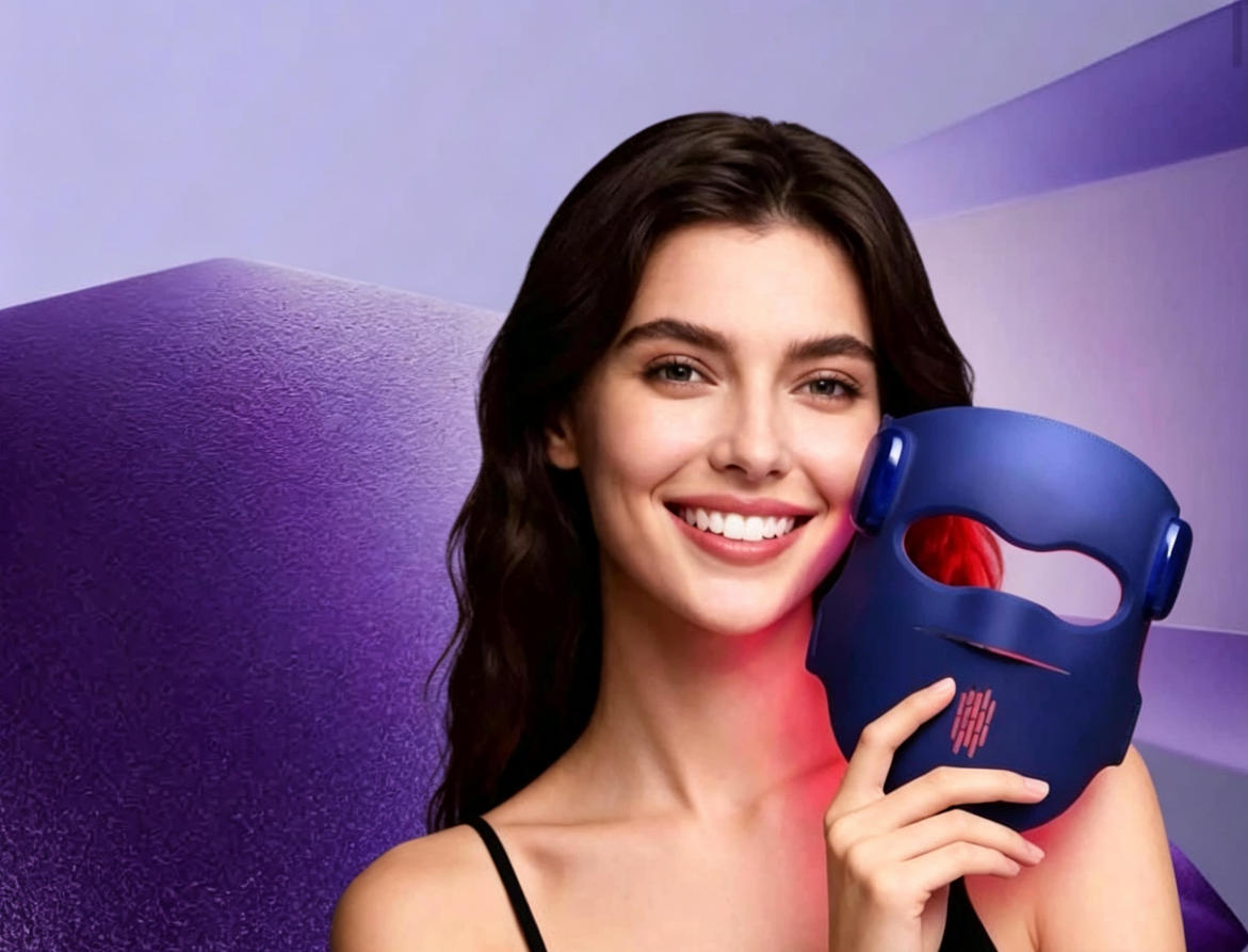 Wireless LED Silicone Photon Facial Mask Home Skin Care Beauty Device
