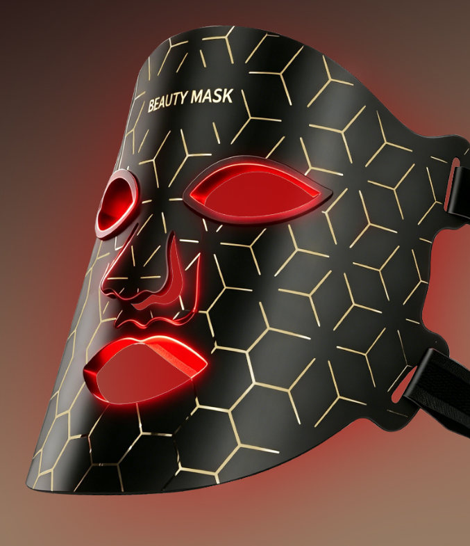 4D Full Face LED Light Therapy Mask, Upgraded 2.47mW/cm² High Energy Photon Mask, Anti-Aging Collagen Boosting Mask for Home Facial Rejuvenation