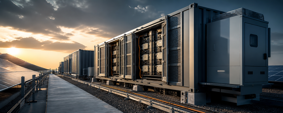 Unbranded battery storage system with power electronics and safety-focused infrastructure