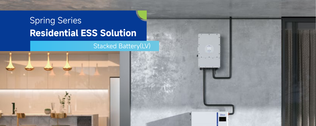 Deye AI-W5.1-B stacked low-voltage residential battery system