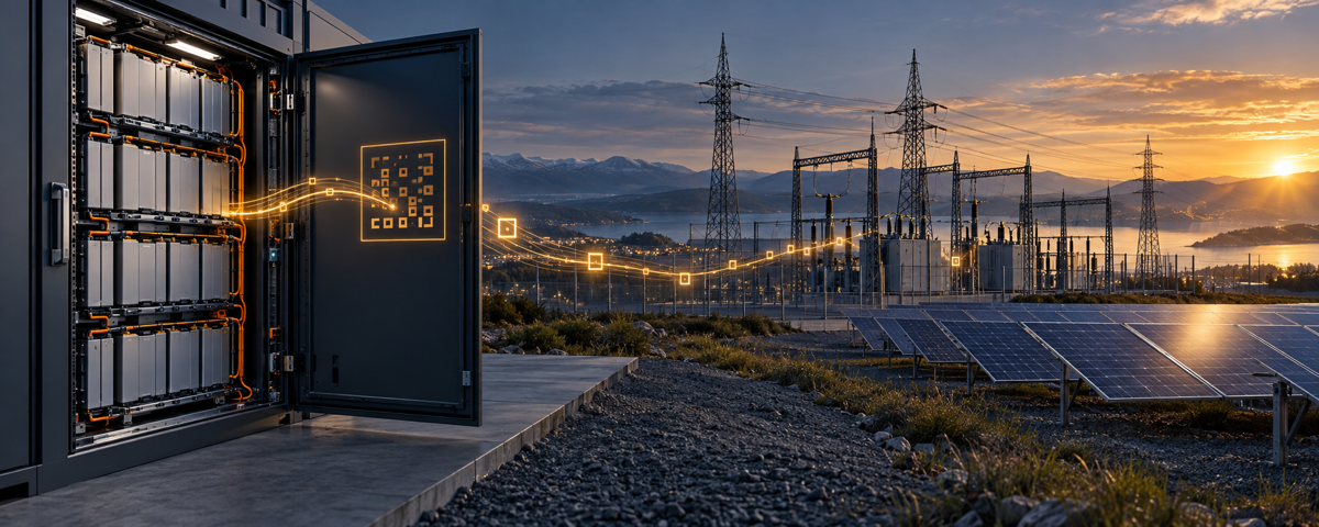 Battery traceability linked to solar and grid infrastructure