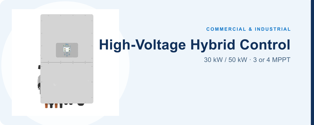 Deye SUN-50K-SG01HP3-EU-BM4 high-voltage hybrid inverter