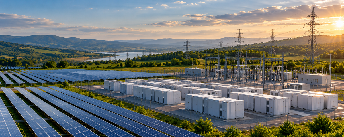Eastern European solar-plus-storage and grid infrastructure