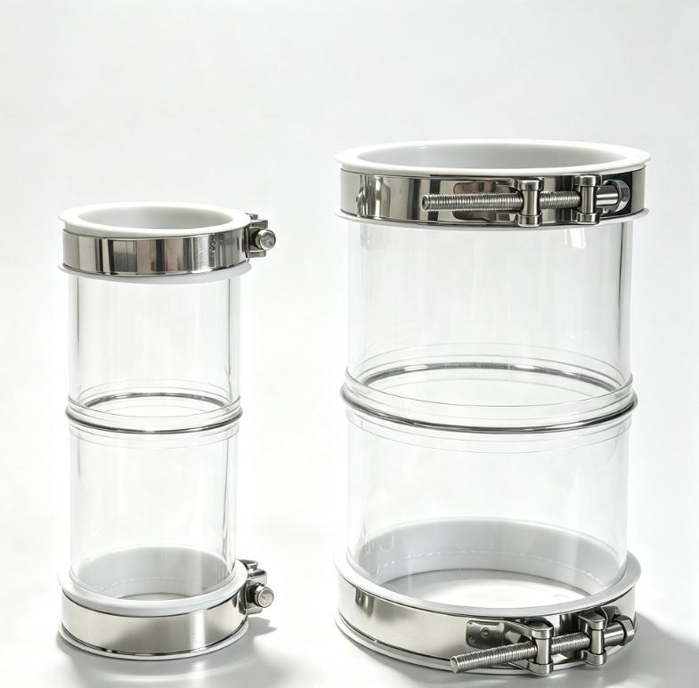 Food-Grade HC Hose Clamp Flexible Connector | SOSHH® PU Sleeves for Bulk Solids