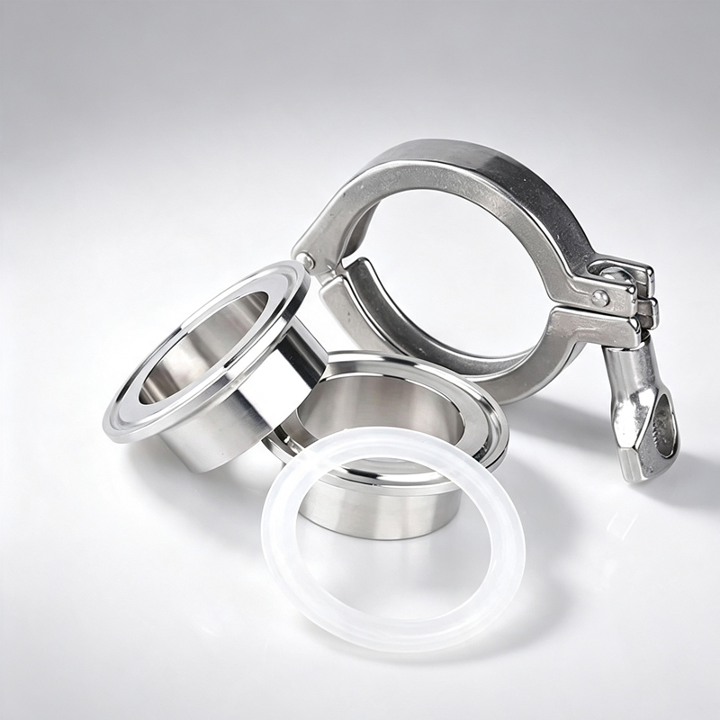 Sanitary Tri-Clamp Weld Ferrules & Heavy-Duty Stainless Clamps (SS304/SS316L)