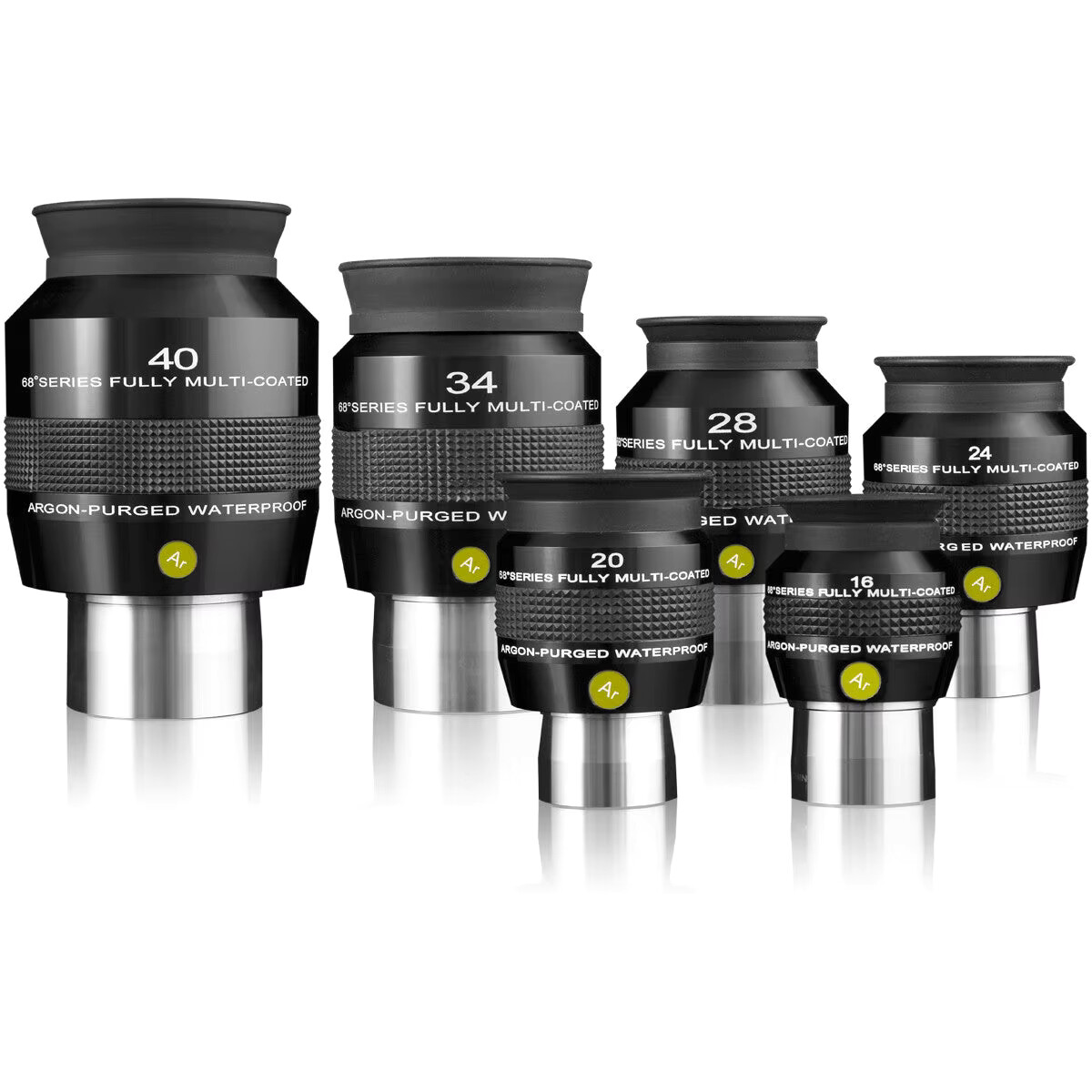 Explore Scientific 68° Series Eyepiece-ES16mm 20mm 24mm 28mm 34mm 40mm,argon-Filled, Waterproof and Mildew Proof
