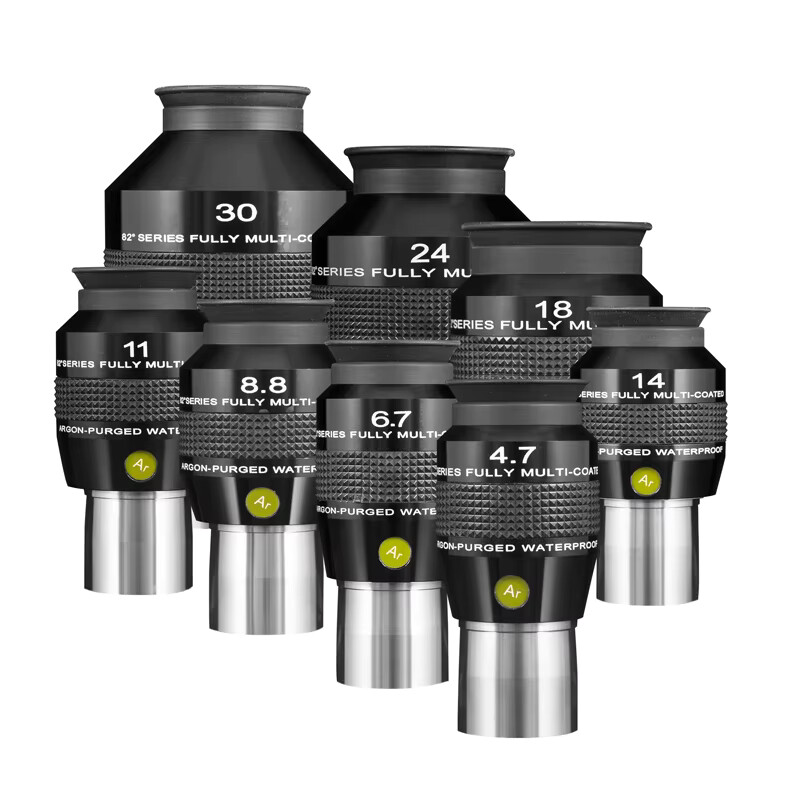 Explore Scientific 82° Series Wide Angle Eyepiece-ES4.7mm-18mm argon-Filled, Waterproof and Mildew Proof