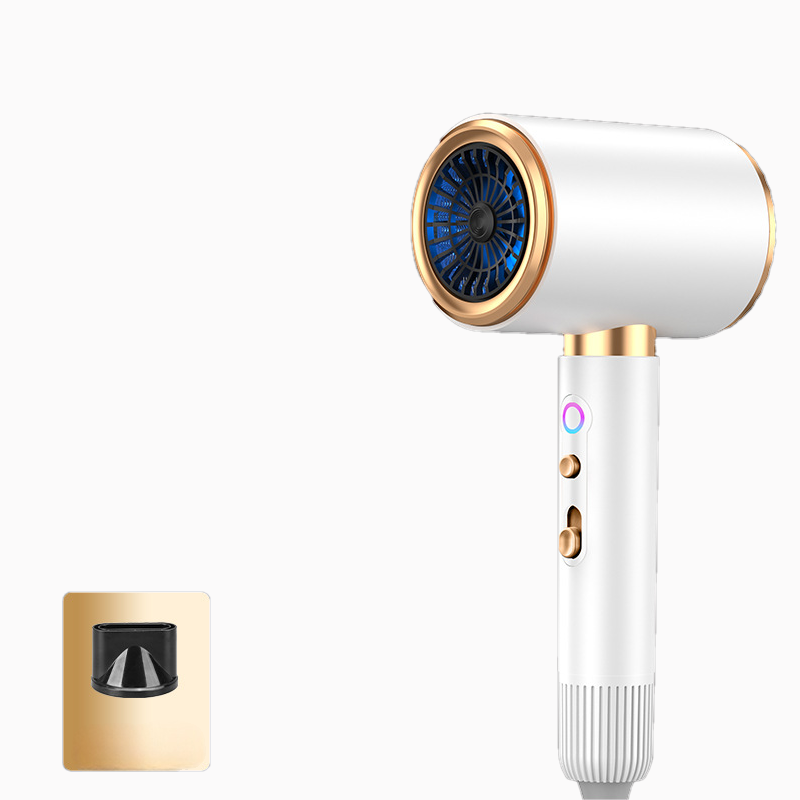 Y9 2400W High-Power Hair Dryer | Blue Light Care, LED Temp Ring for Silky Hair