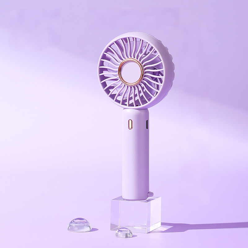 600mAh Ultra-Compact Handheld Fan | Quiet Rechargeable Mini Personal Fan for Summer Travel