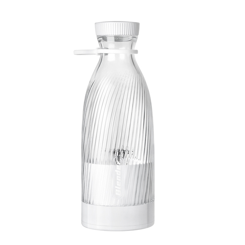 500ml Portable Blender Ice-Crushing Mini Juicer with Glass Bottle Design, Easy Grip & Stylish Look for Travel, Gym, Office, Outdoor