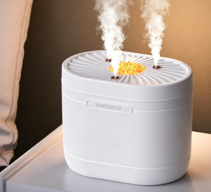 Extra Large 2000mL Cool Mist Humidifier, Quiet Ultrasonic Humidifier with Night Light & Aroma Diffuser, Auto Shut-Off Dry Burn Protection for Bedroom Office Heated & AC Roomv