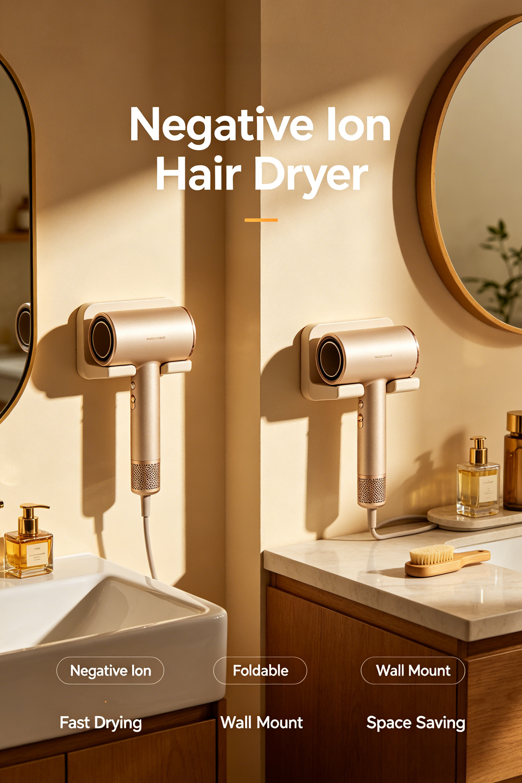 High Speed Negative Ion Hair Dryer | Fast Drying & Hair Care