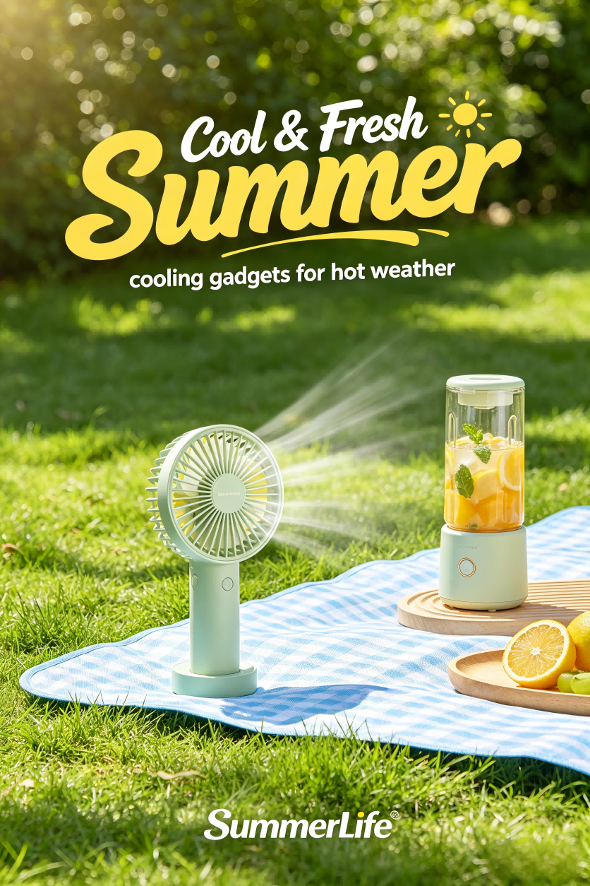 Beat the Summer Heat: Must-Have Portable Fans, Humidifiers & Portable Juicers for Hot Days