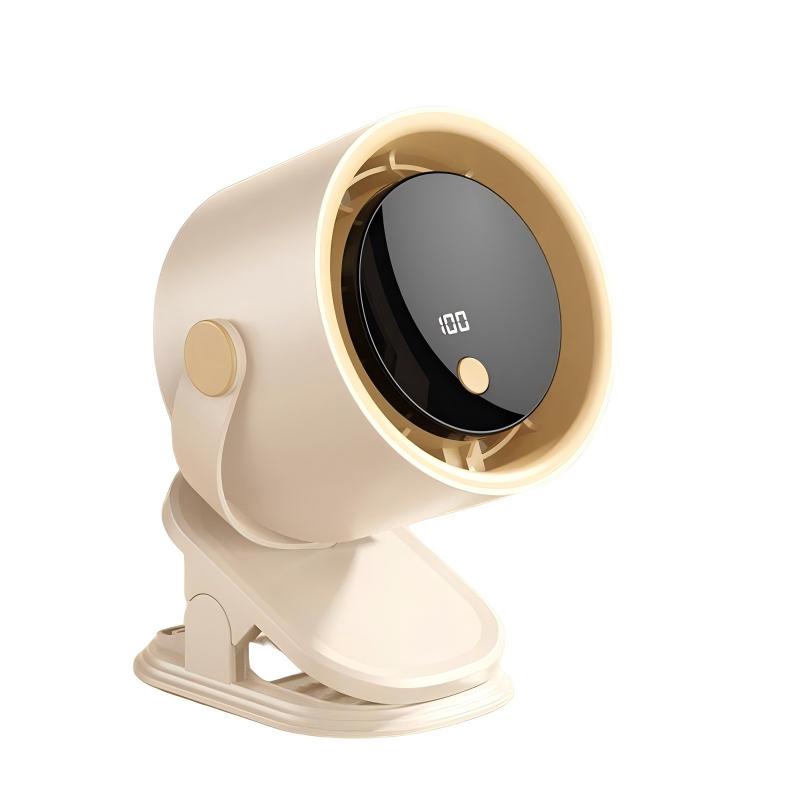 High-speed USB Rechargeable Brushless Motor 5-Speed Circulating Fan for Desktop & Wall-Mounted Use with Long Life
