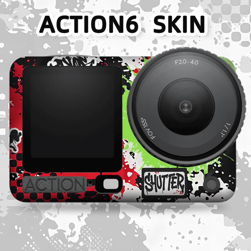 DJI Action6 Sticker Skins Wraps Customize Your DJI Action 6 Camera	