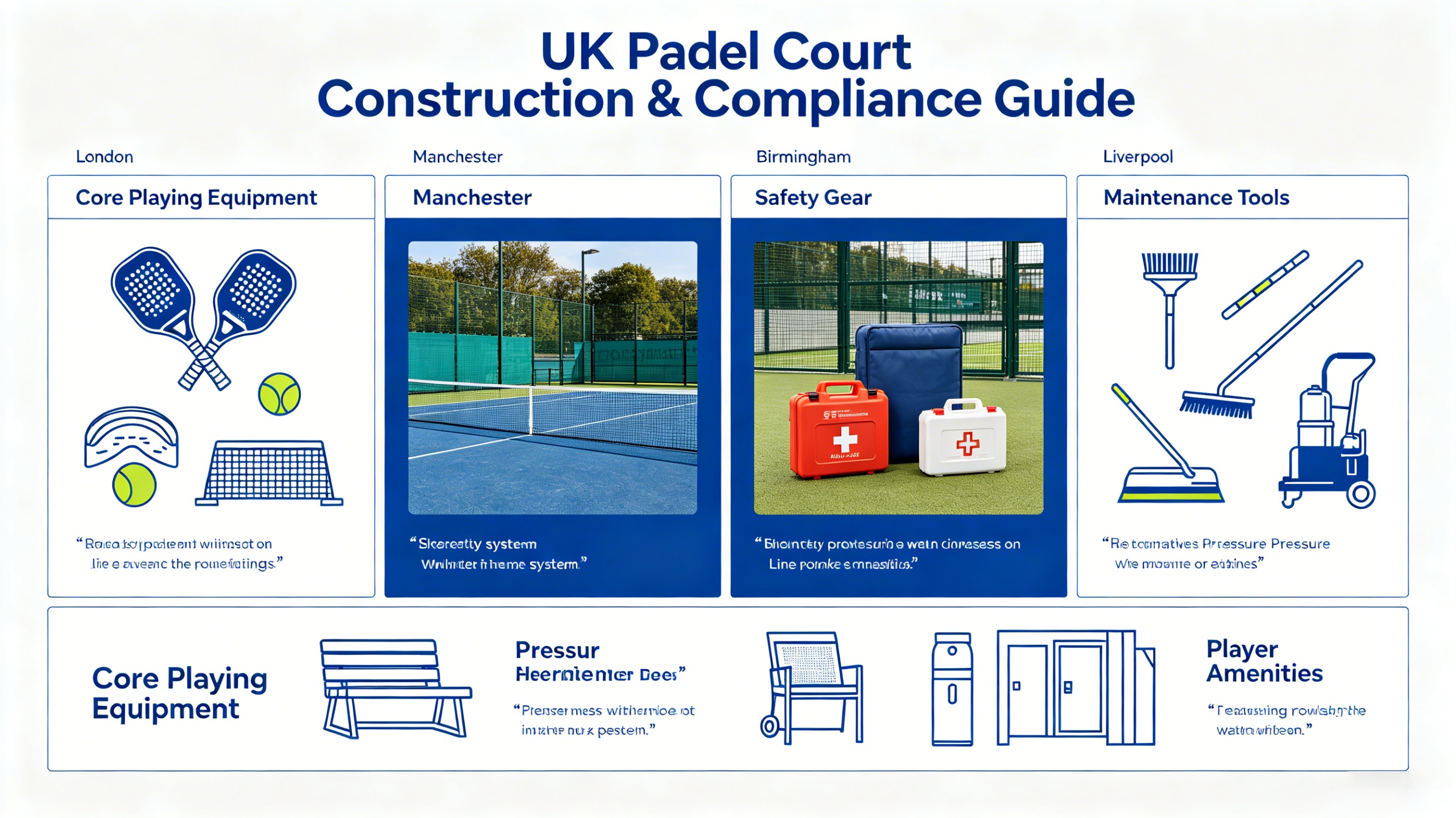 Essential Equipment & Gear to Buy When Building a Padel Court in the UK