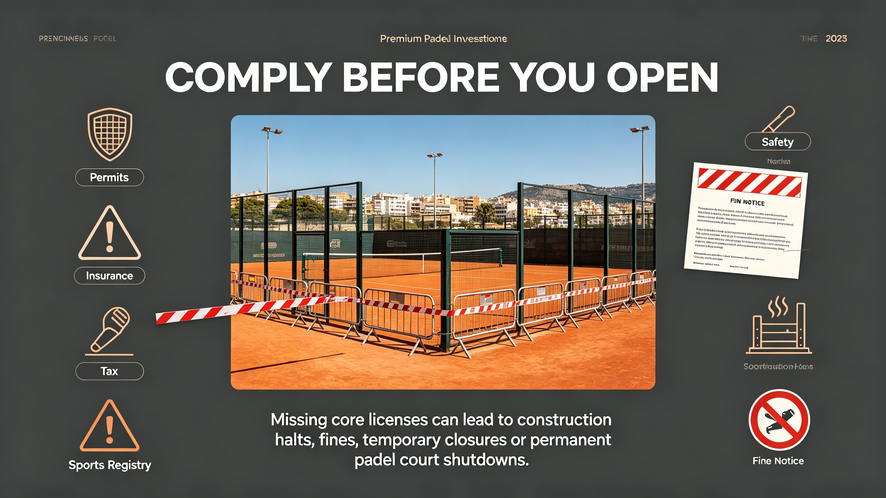 All Mandatory Permits, Certifications & Documents to Open a Padel Club in Spain