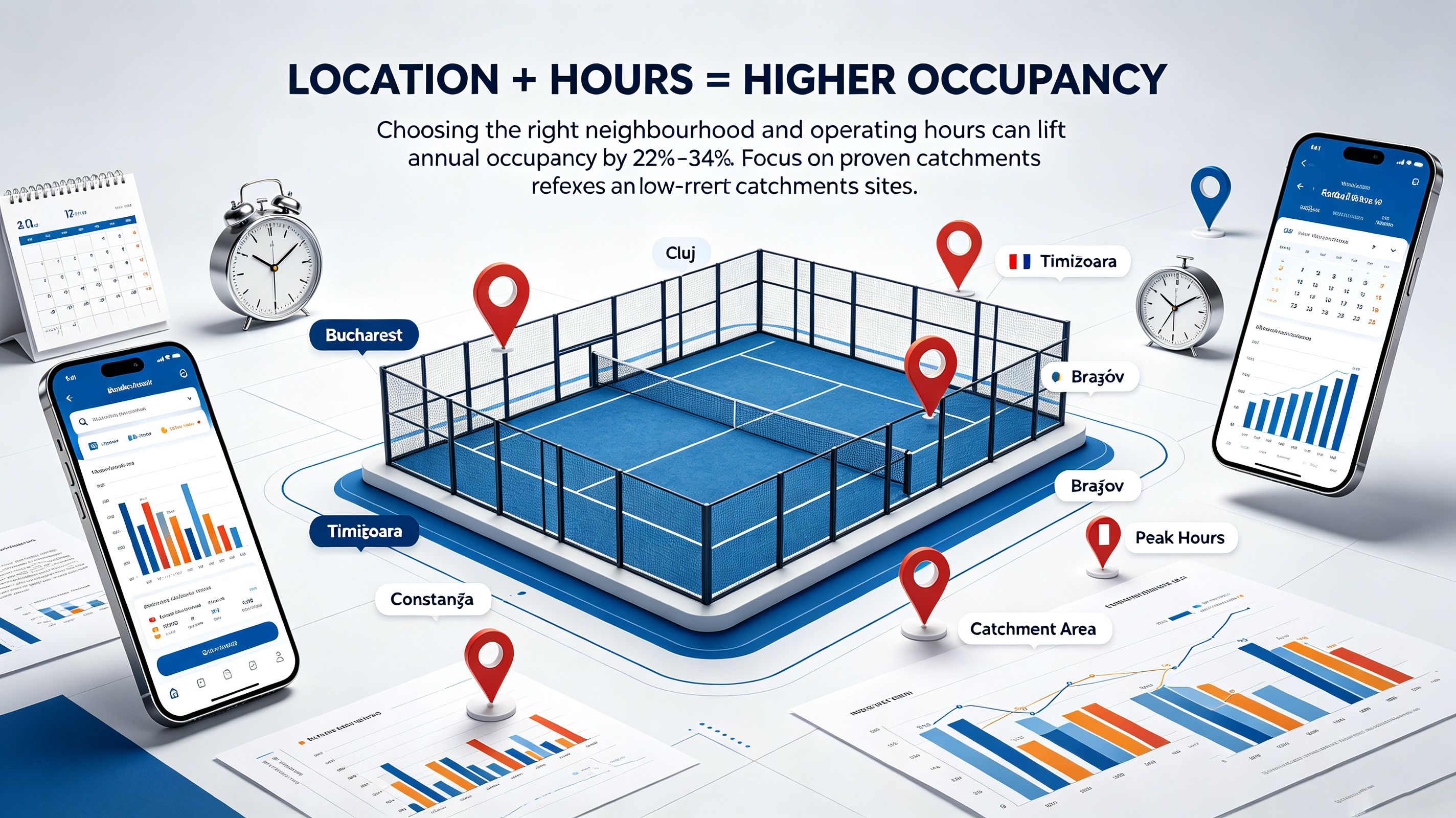 Better Neighbourhoods & Opening‑Hour Strategy For Your New Padel Court in Romania