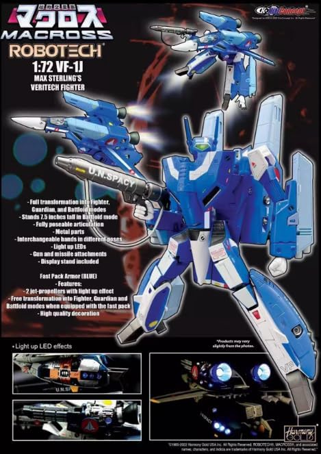 KitzConcept 1/72 VF-1J Blue Version Action Figure New in Stock