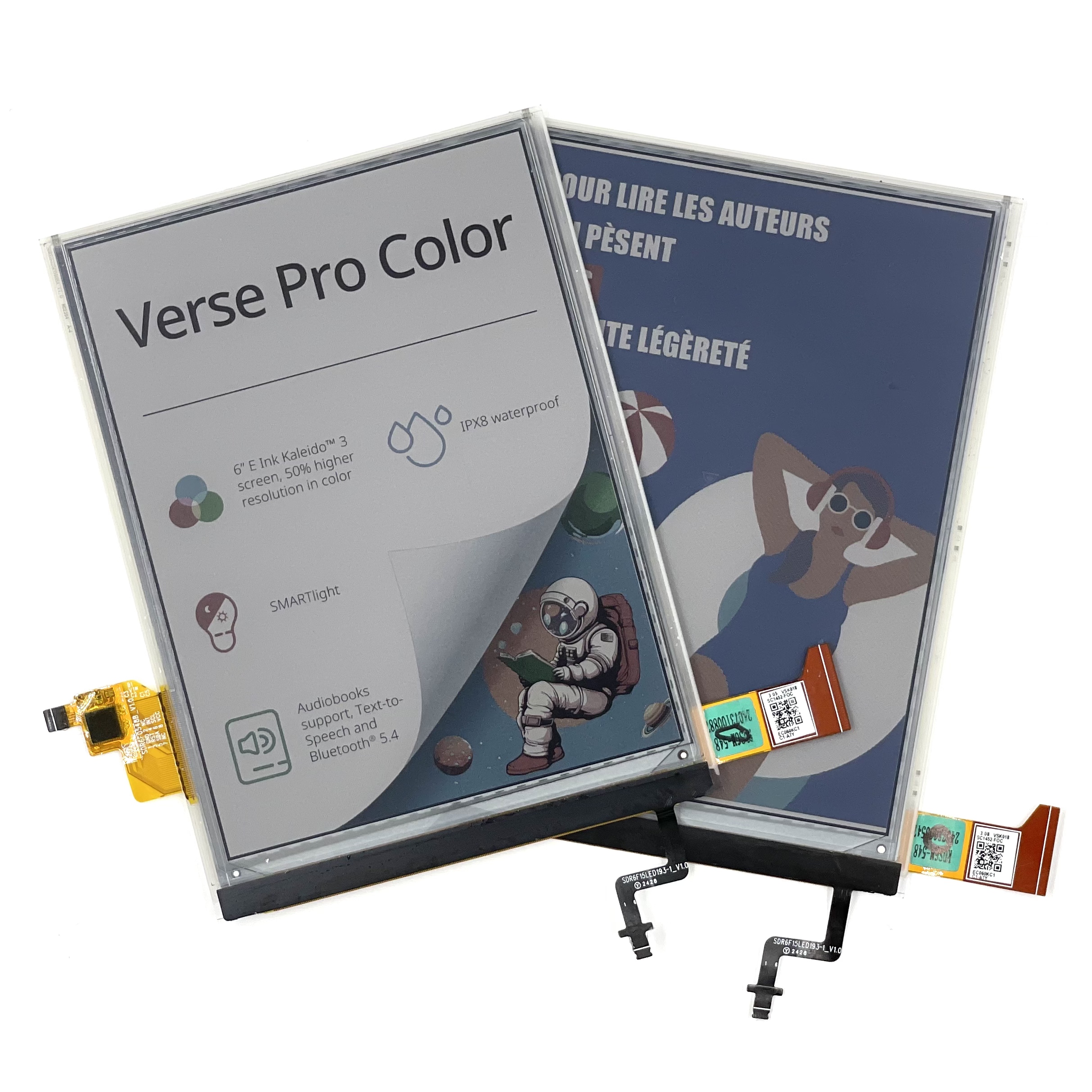EC060KC1 E-Ink Screen for PocketBook Verse ProColor 6' with Touch Backlight Repair andReplacement. Reader EBook LCD Display