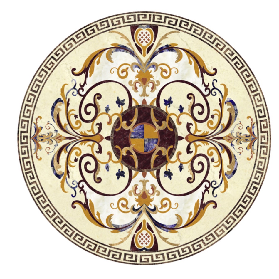 Marble Waterjet Medallion WM010