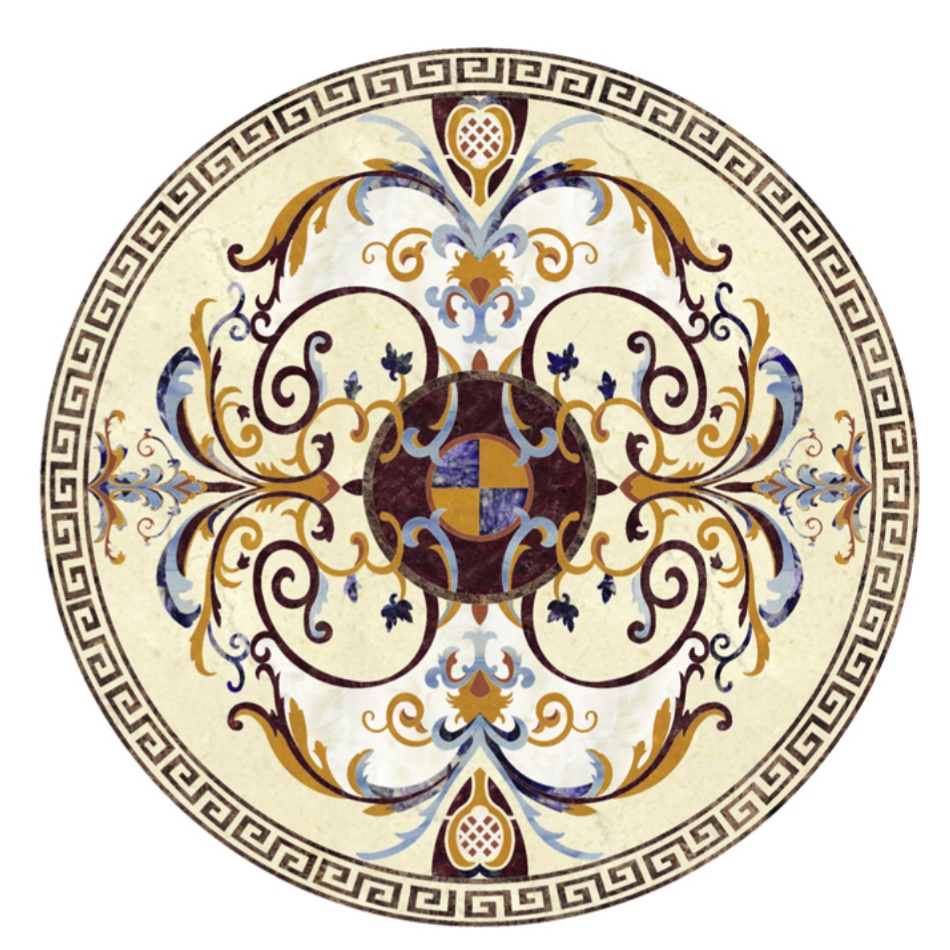 Marble Waterjet Medallion WM011