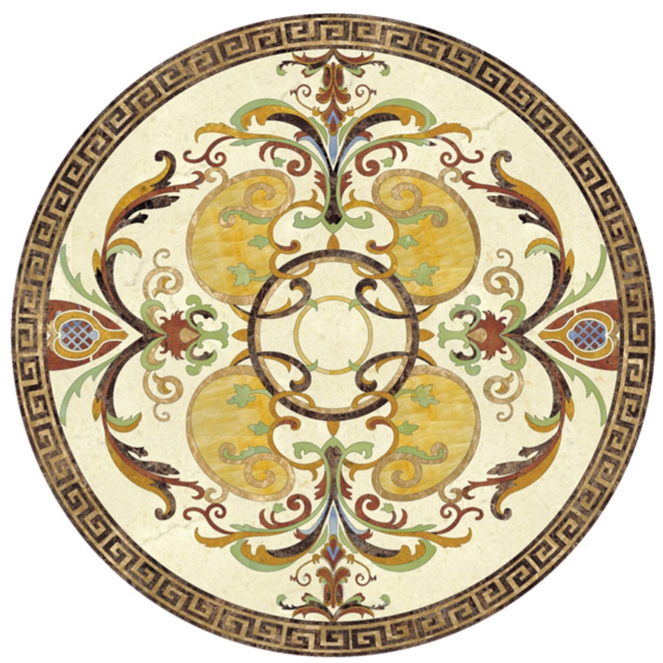 Marble Waterjet Medallion WM007