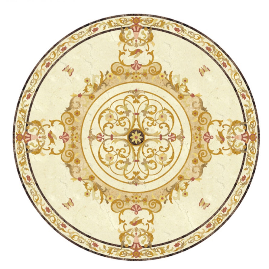 Marble Waterjet Medallion WM008
