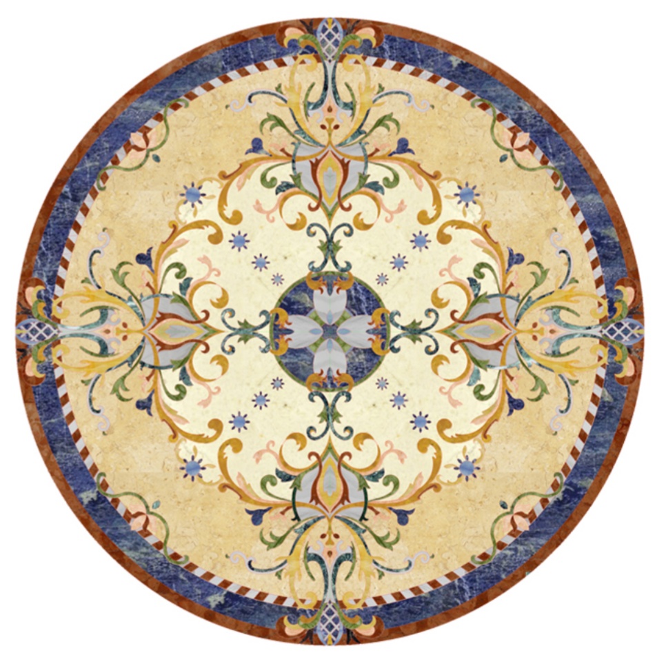 Marble Waterjet Medallion WM003