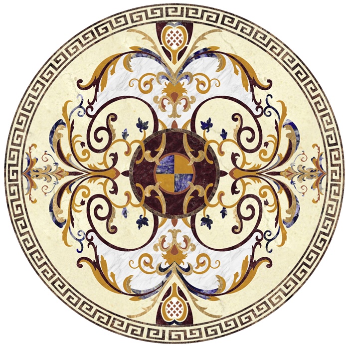 Marble Waterjet Medallion WM001