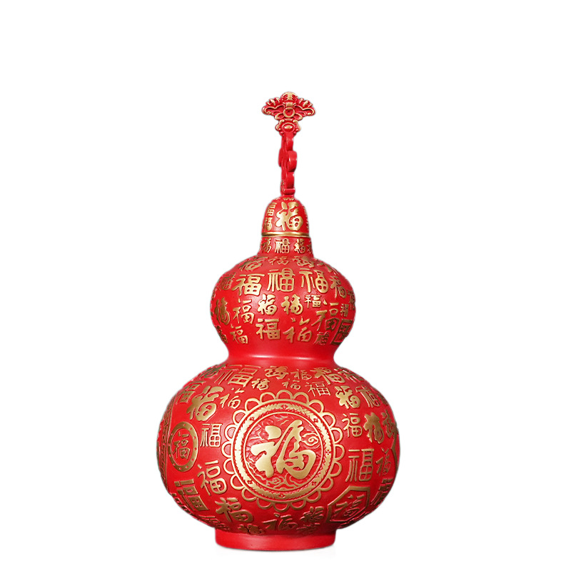 Brass Baifu gourd ornament, handicrafts, lucky stars are high, you can open the lid and store the goods, and decorate the home living room ornament.