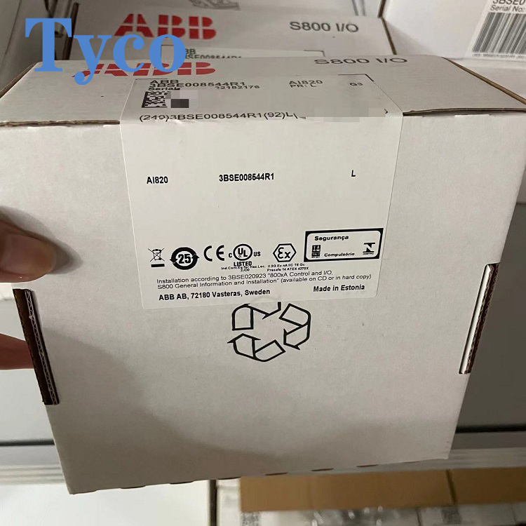 ABB AI820 Original AC500 PLC 8-Channel Analog Input Module (3BSE008516R1)