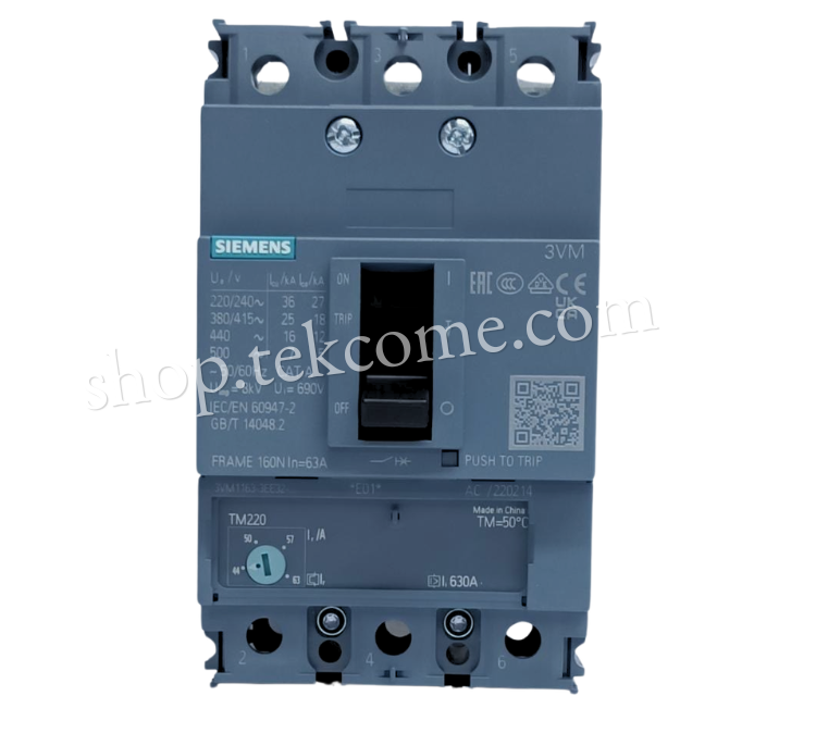 3VM1163-3EE32-0AA0  (63A, 400V, 3P)
