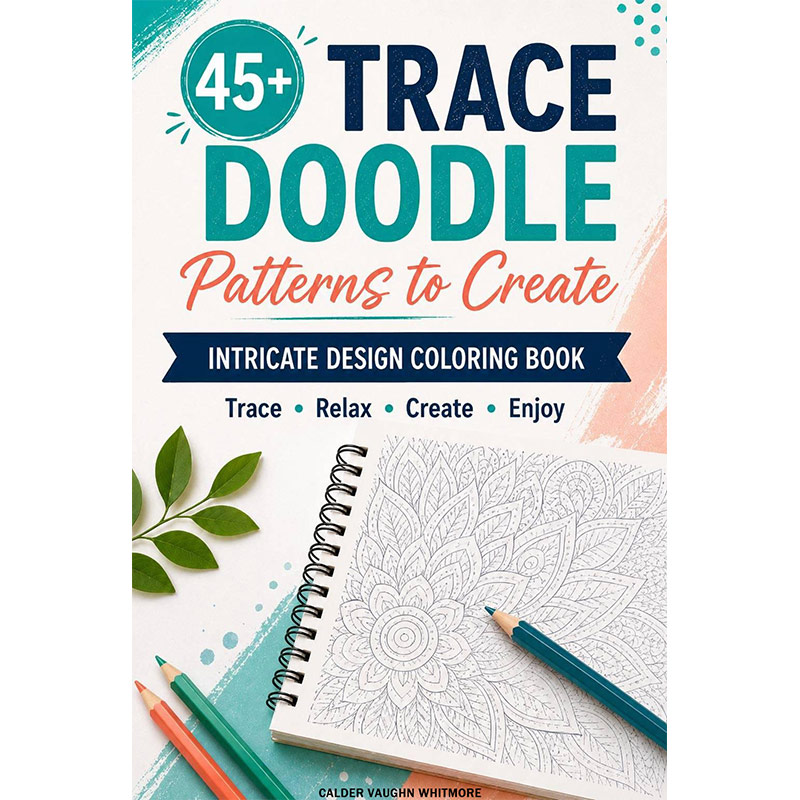 Ink Tracing Doodle Book: One Line, One Curve – Blank to Beautiful