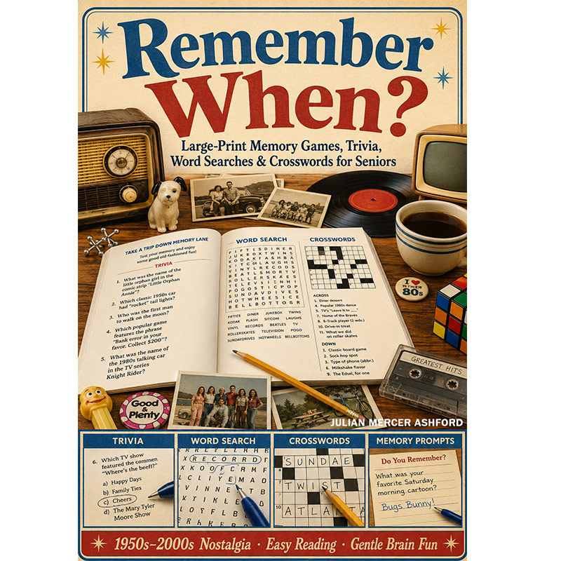 Memory Games for Seniors: Large-Print Brain Boosting Puzzles