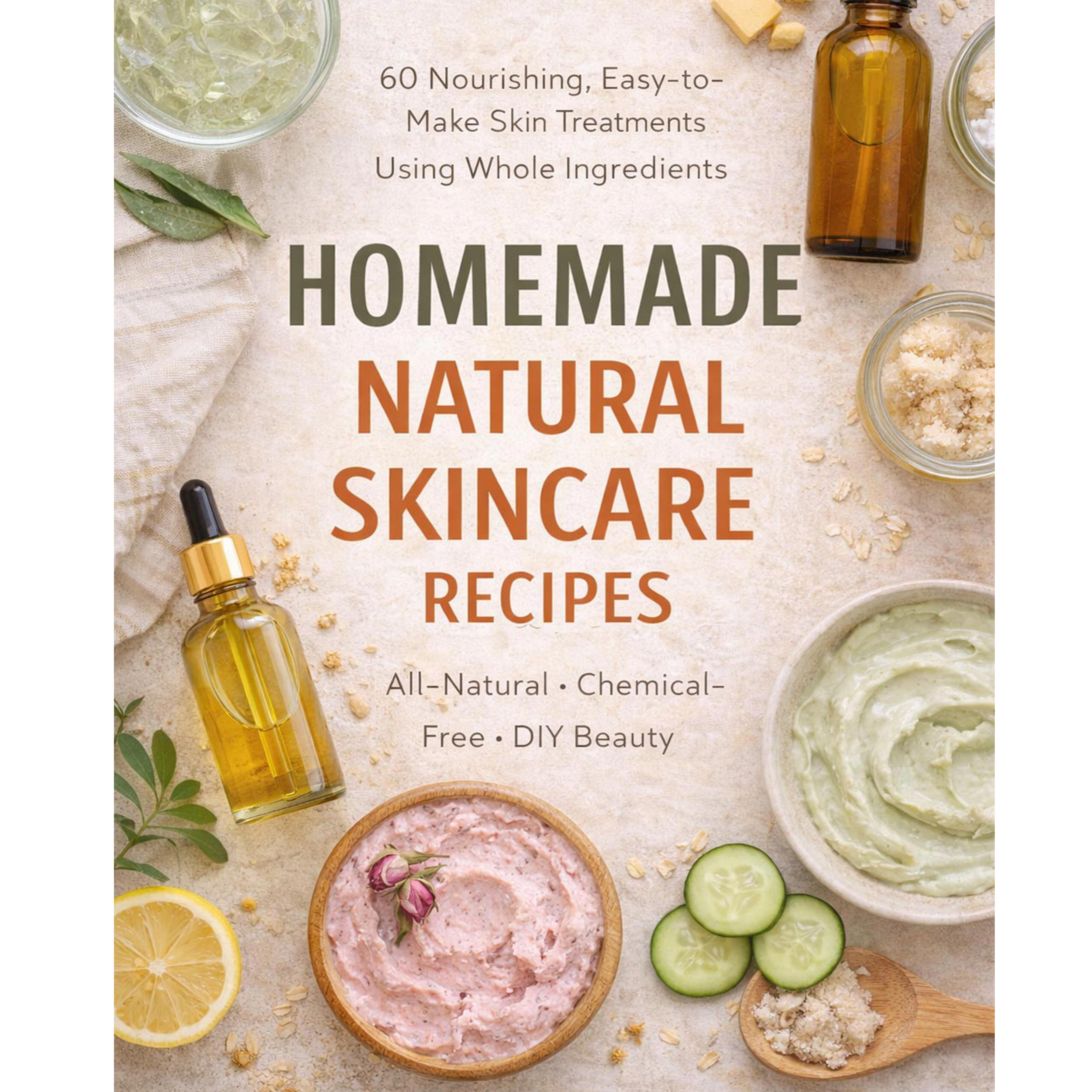 Natural Homemade Skin Care: 60 DIY Recipes for Glowing, Healthy Skin