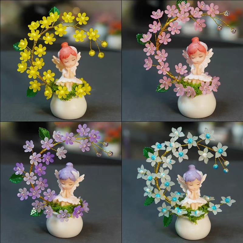 full moon flower 6.3inch tall（with pot）