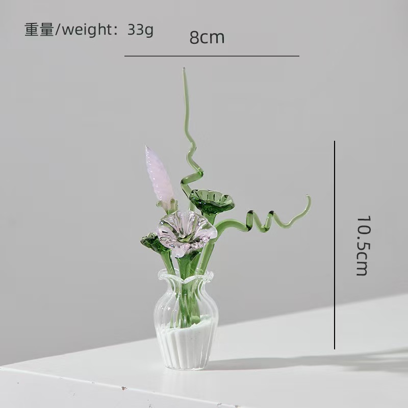 flower set （with vase+white sand）