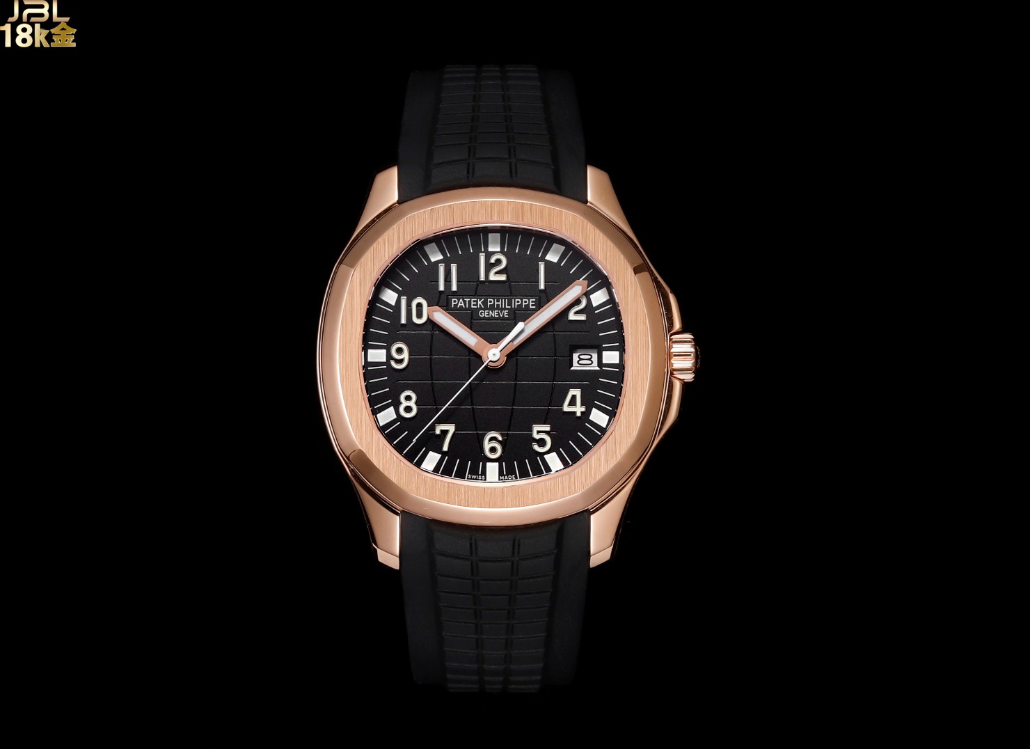 18k gold-plated version of the Patek Perregaux Aquanaut series - Black
