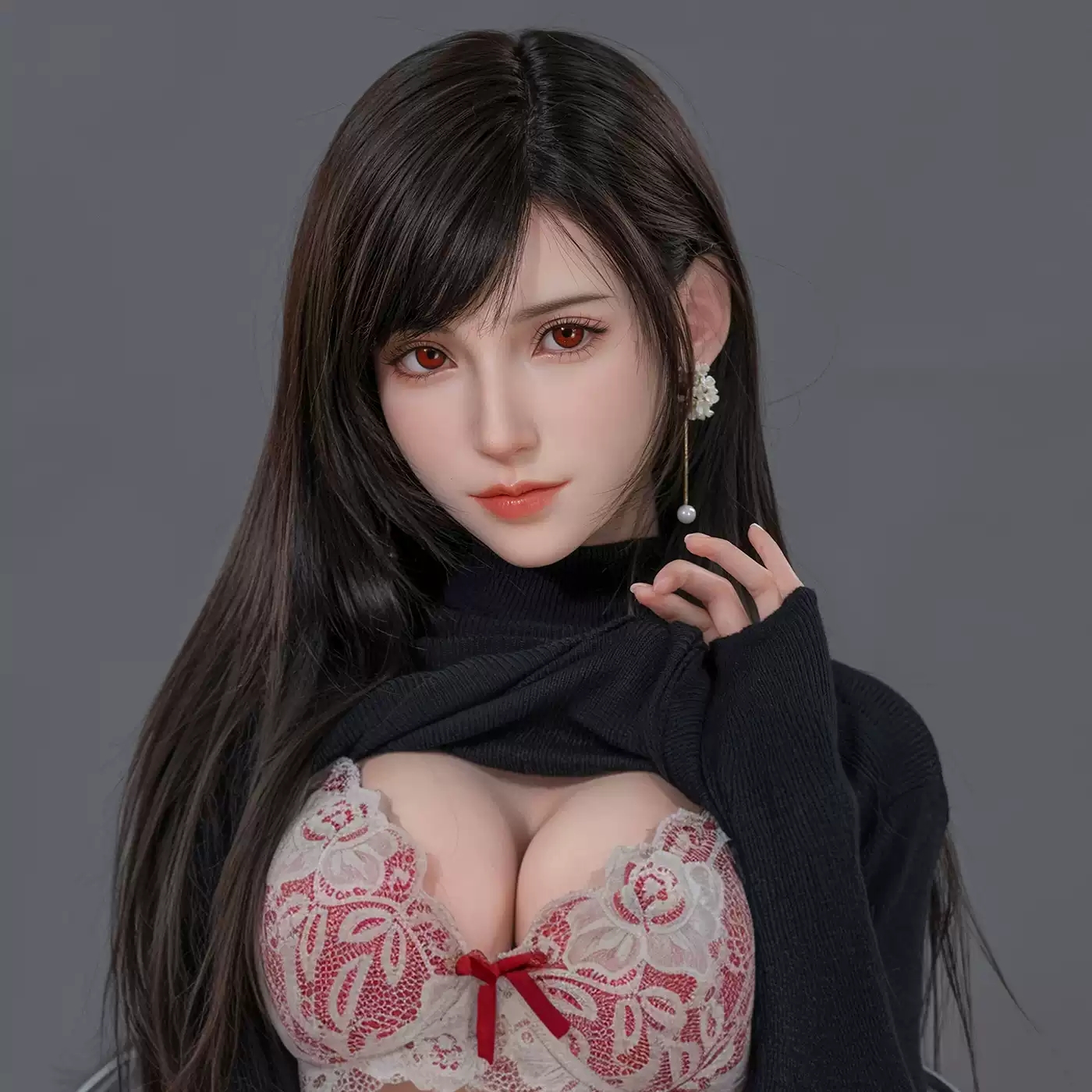 Realistic silicone doll, full-body adult female sex toy, insertable doll