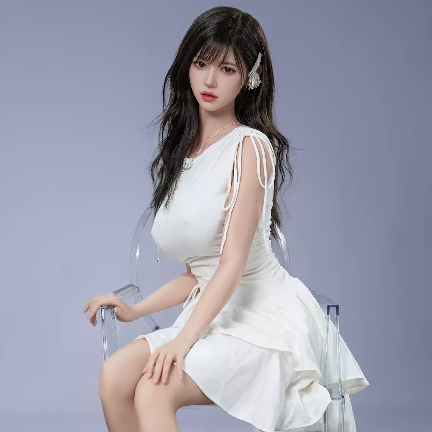 2026 Shanghai Adult Expo Same Style Silicone Doll, Non-Inflatable