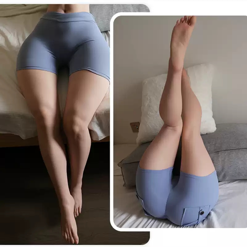Silicone artificial leg mold mature woman reverse mold real person 1:1 airplane cup half body plump legs