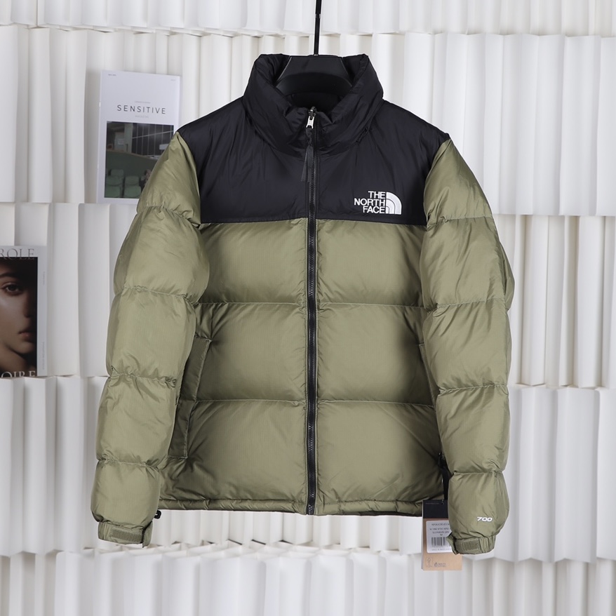 The North Face| Nuptse 1996 |Down Jacket_METAL GRAY&MATCHA GREEN