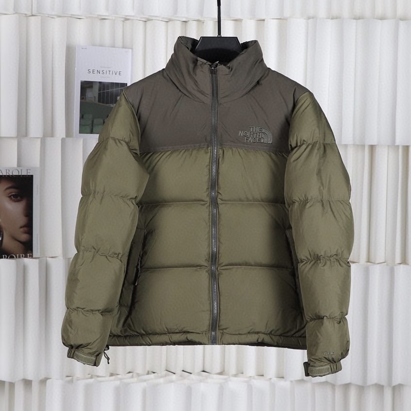 The North Face| Nuptse 1996 |Down Jacket_WHEAT-COLORED&SPLICING GREEN