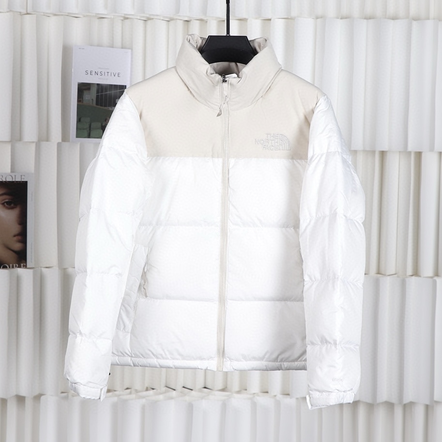 The North Face| Nuptse 1996 |Down Jacket_SPLICING BLUE&SPLICING WITHE
