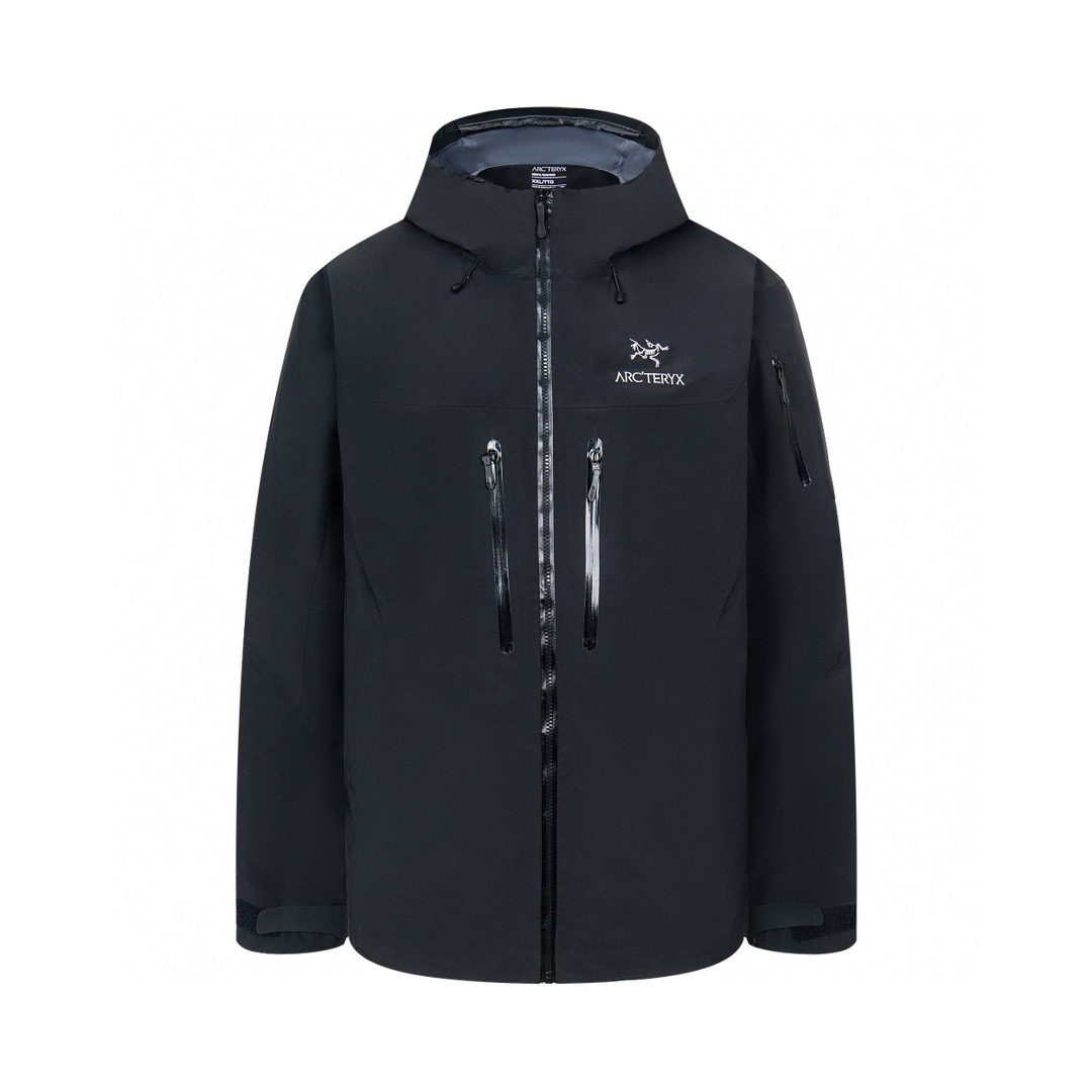 Arcteryx | Alpha SV | Down Jacket_BLACK&WASHED BLUE