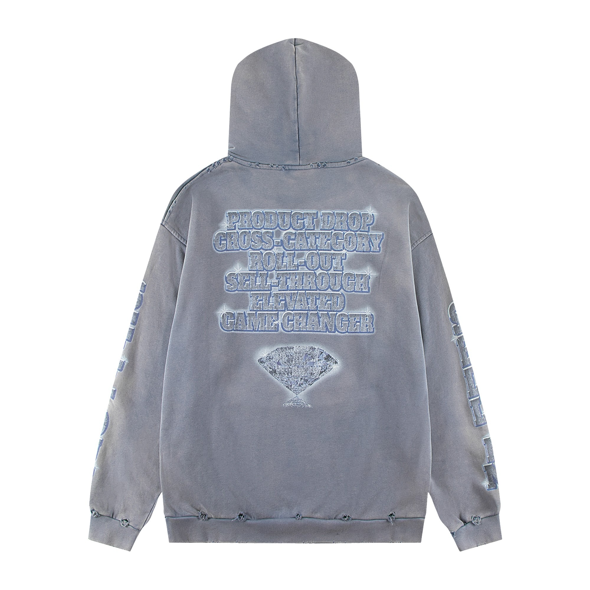 BALENCIAGA | Printed long sleeve Hooded