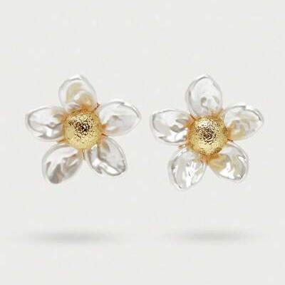 3D Flower Stud Earrings