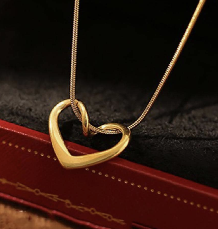 Simple Heart Pendant Necklace